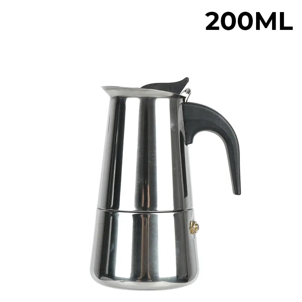 Stellar Brew Stainless Steel Moka Pot Stovetop Espresso Maker For Rich Mocha Latte Coffee 2 4 6 9 Cups