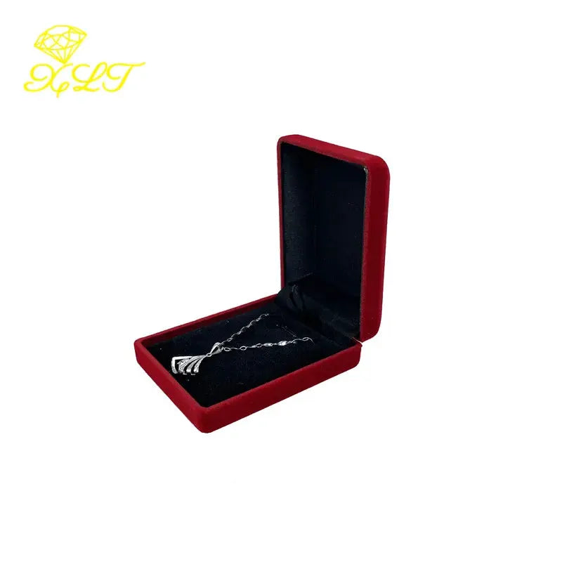 Velvet Jewelry Box For Pendant Display And Necklace Storage Gift Box Carrying Case Ideal For Jewelry Presentation