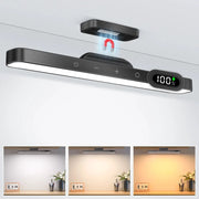 WILLED 5W dimmable under-cabinet night light with 3 color temps, black finish, 2500mAh rechargeable battery