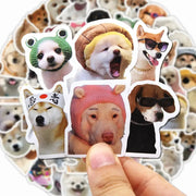 Funny Dog Stickers Cartoon Cute Decals 10 100 1000 Pcs Pack For Laptops Phones Luggage Cars Bikes And More