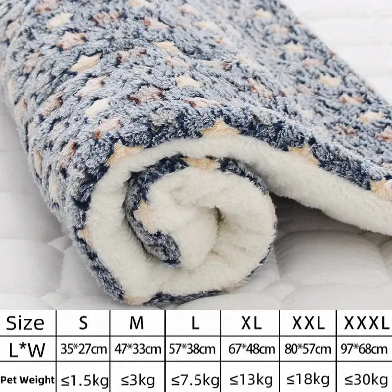 Thick Flannel Pet Mat Bed For Dogs And Cats Soft Sleeping Mat Blanket For Puppies And Kittens