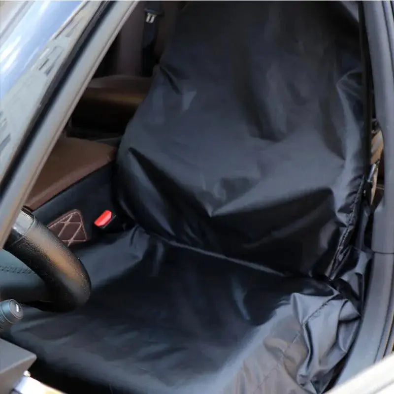 Simples Market black car seat cover, waterproof universal-fit protector for the front seat