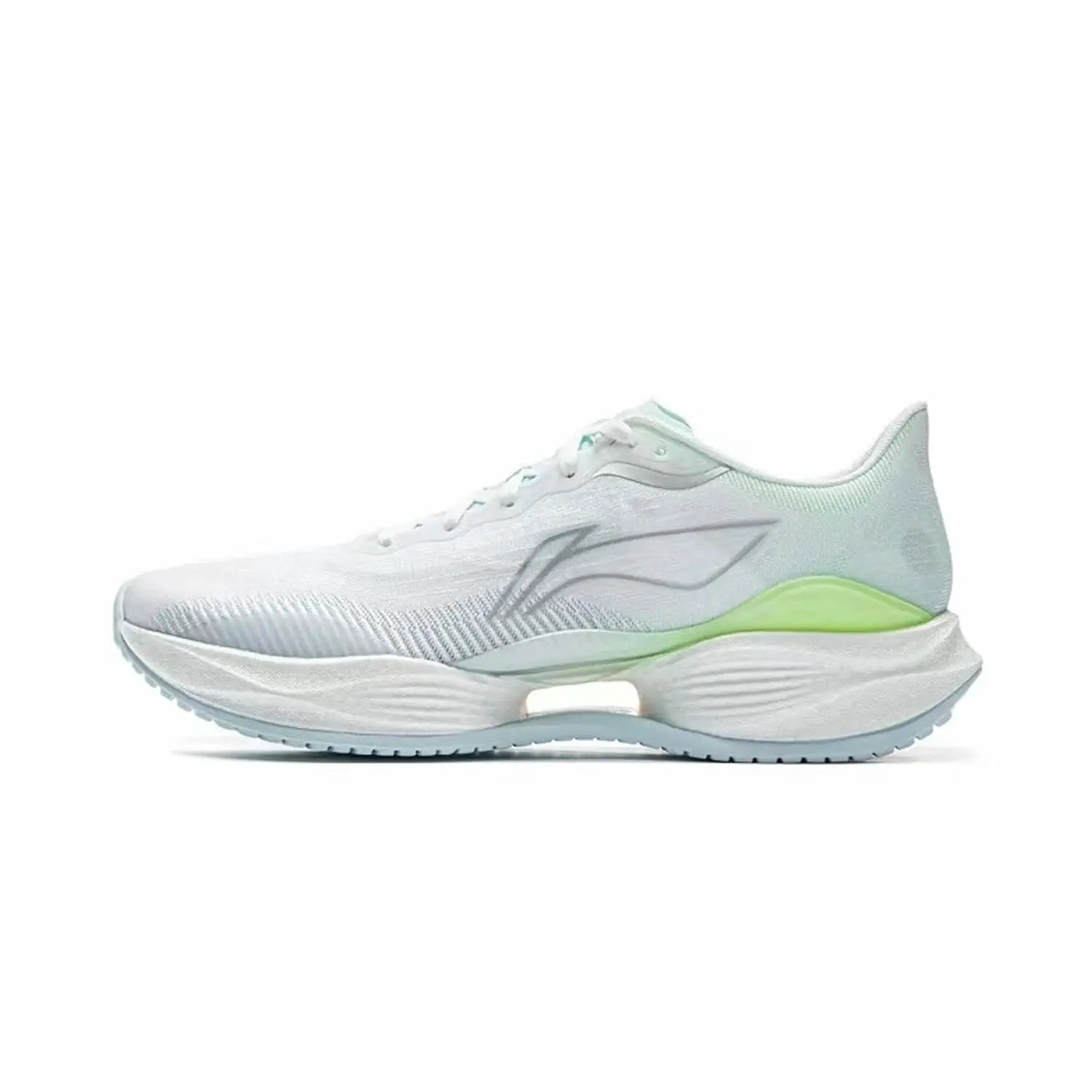 Li-Ning men's running shoes white with mint-green heel and midsole accent, Simples Market