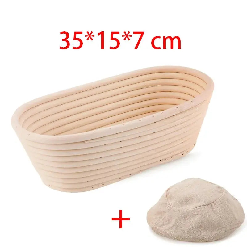 Oval Rattan Bread Proofing Basket Sourdough Banneton Fermentation Wicker Dough Proofing Bowl For Homemade Loaves