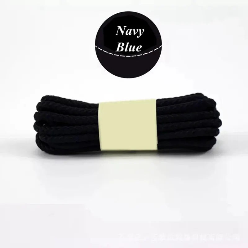 Shoelaces, 1 pair black round outdoor laces for sneakers and hiking boots