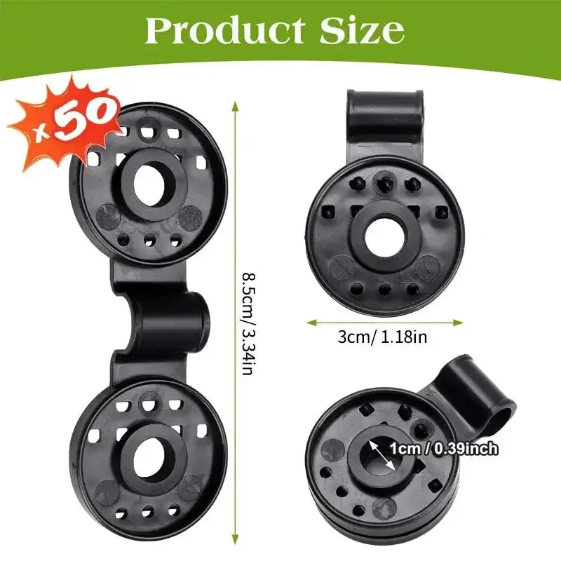 50 Pcs Shade Cloth Clips Shade Fabric Clamps Grommets For Net Mesh Covers Garden Backyard Greenhouse Fixer