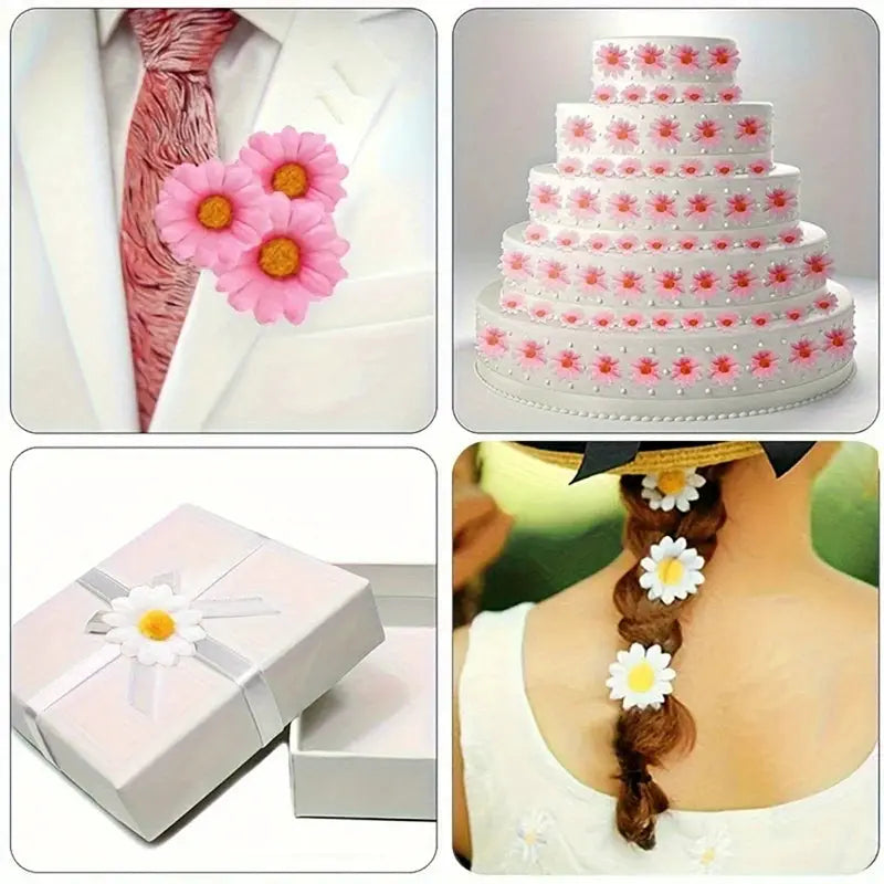 Silk Artificial Flowers 30 Or 50 Pcs Set For Home Decor Party Wedding Decoration Floral Design Craft Supplies