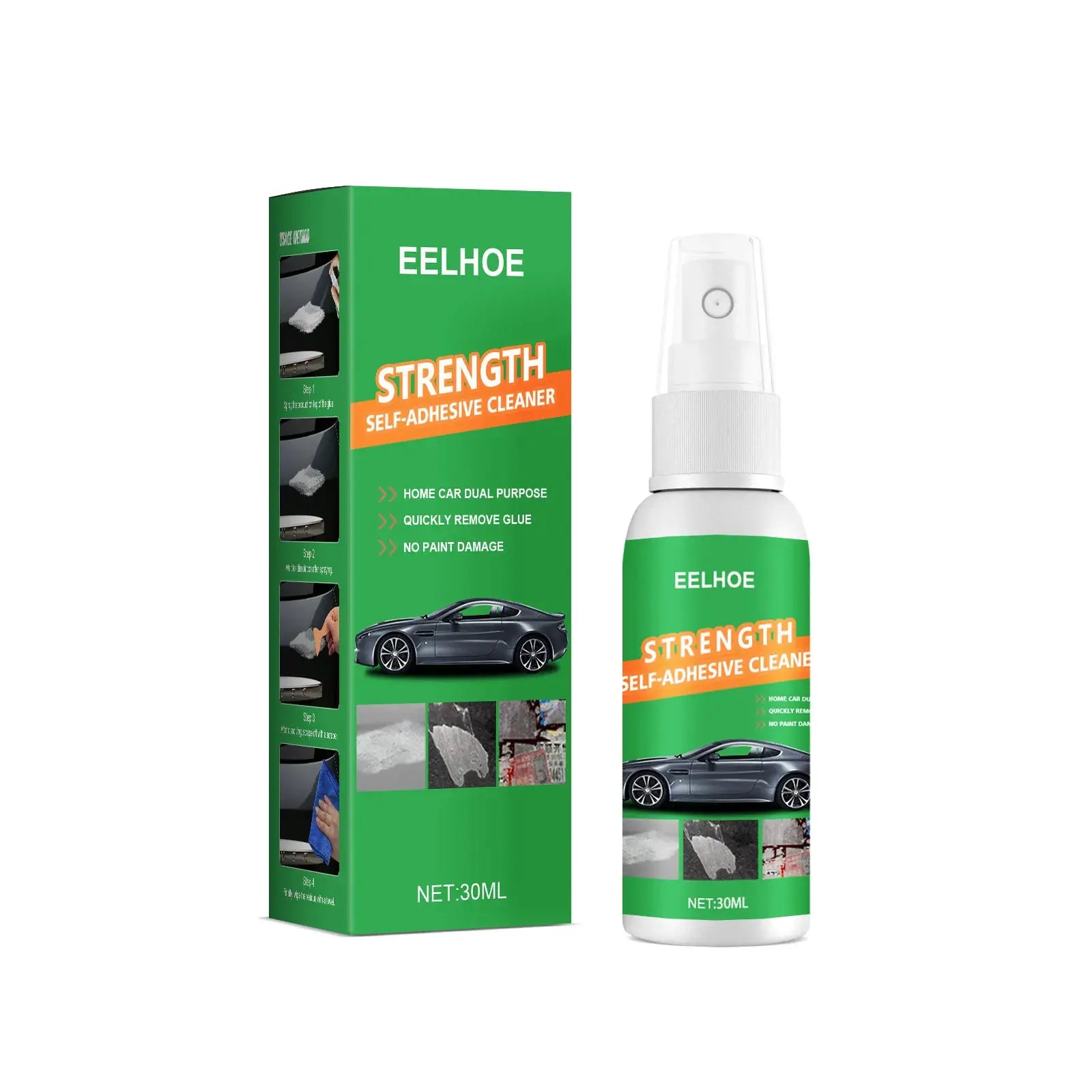 All Purpose Adhesive Remover Spray Glass Sticky Residue Cleaner 30ml