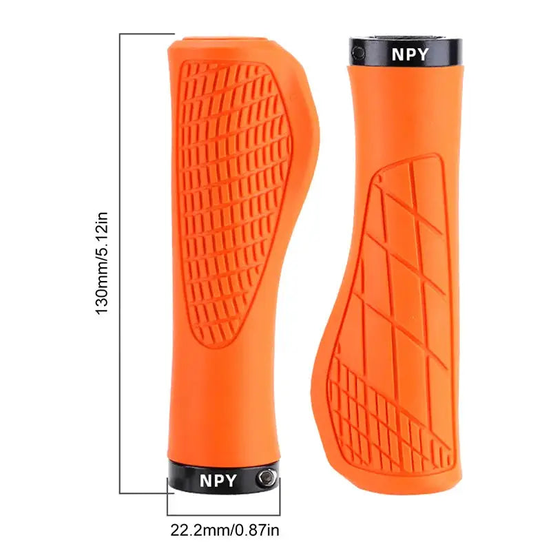 Lock On Bicycle Handlebar Grips 22.2mm Mountain Bike Non Slip Soft Rubber MTB Cuffs Aluminum Handle Cover