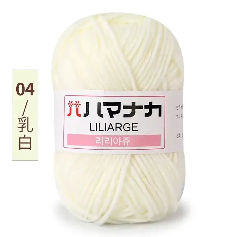 Milk Sweet Soft Cotton Baby Yarn Bamboo Blend Velvet Thick Wool For Hand Knitting And Crochet DIY Sweaters