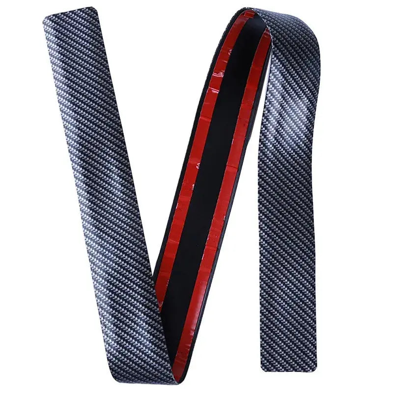 Simples Market universal 5D carbon fiber car spoiler wing, 2-piece set with red protective film