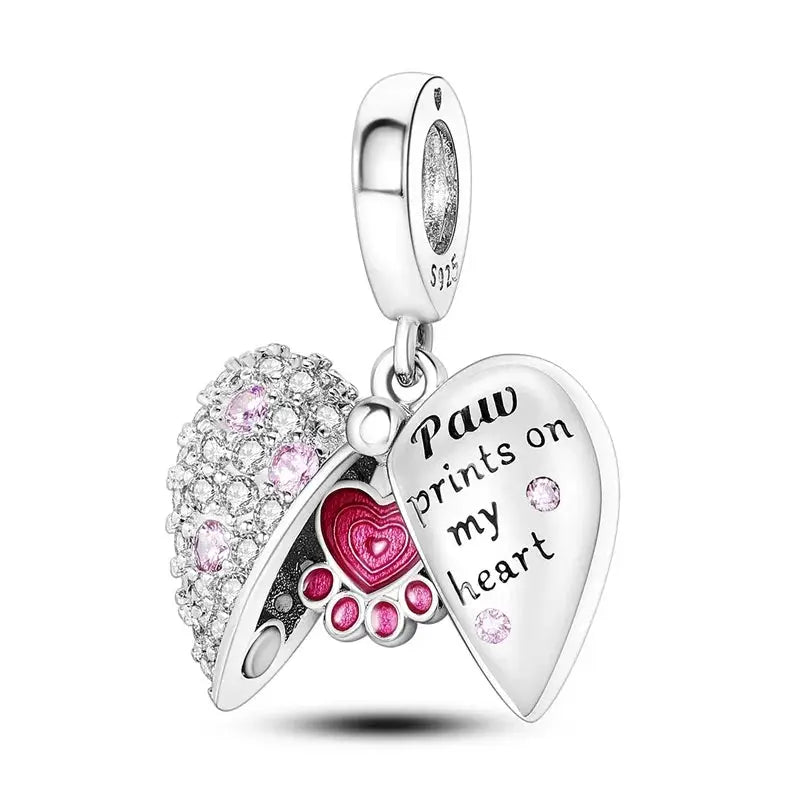 Silver Tone Sunflower And Four Leaf Clover Charm Pendant For Women Bracelet Jewelry Making