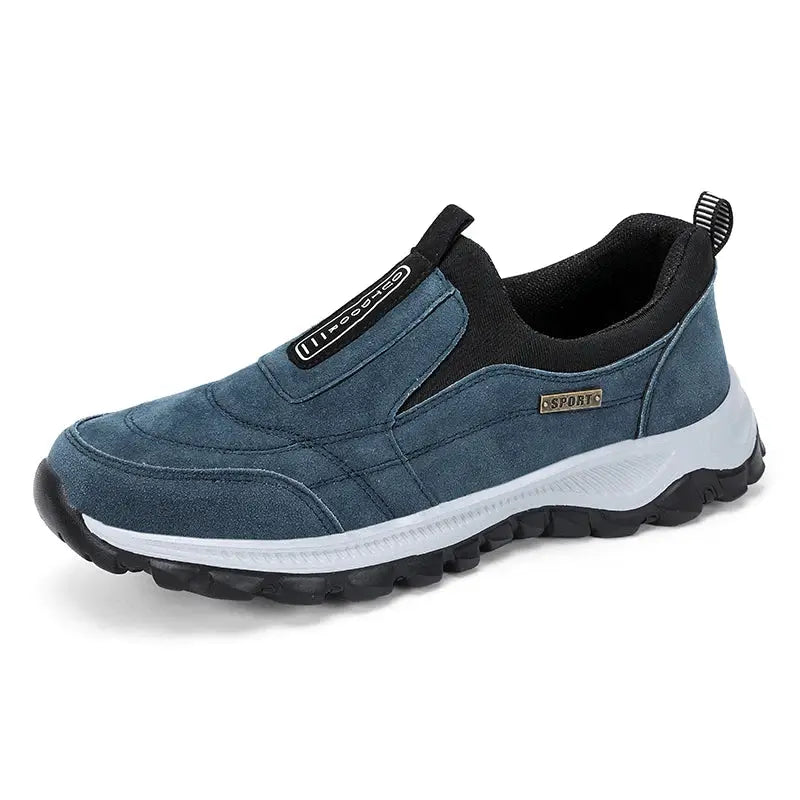 TrailStride Mens Non Slip Casual Sports Shoes with Breathable Hemp Upper and Wear Resistant Outdoor Walking Shoes