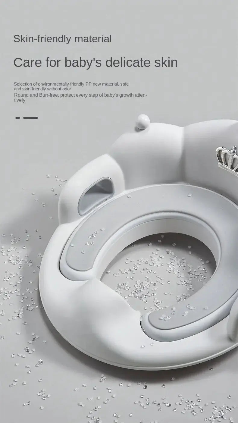 Baby toilet seat ring by Simples Market, white, skin-friendly material for children's use