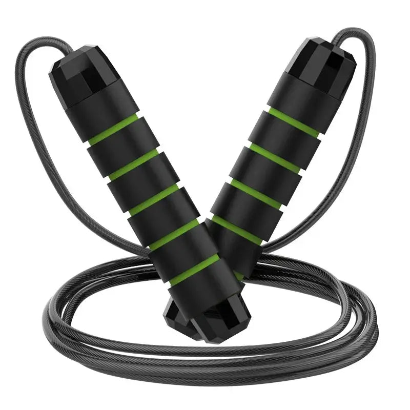VitalPulse Jump Rope Steel Wire Adjustable Tangle Free Fitness Rope For Cardio Fat Burning And Full Body Toning