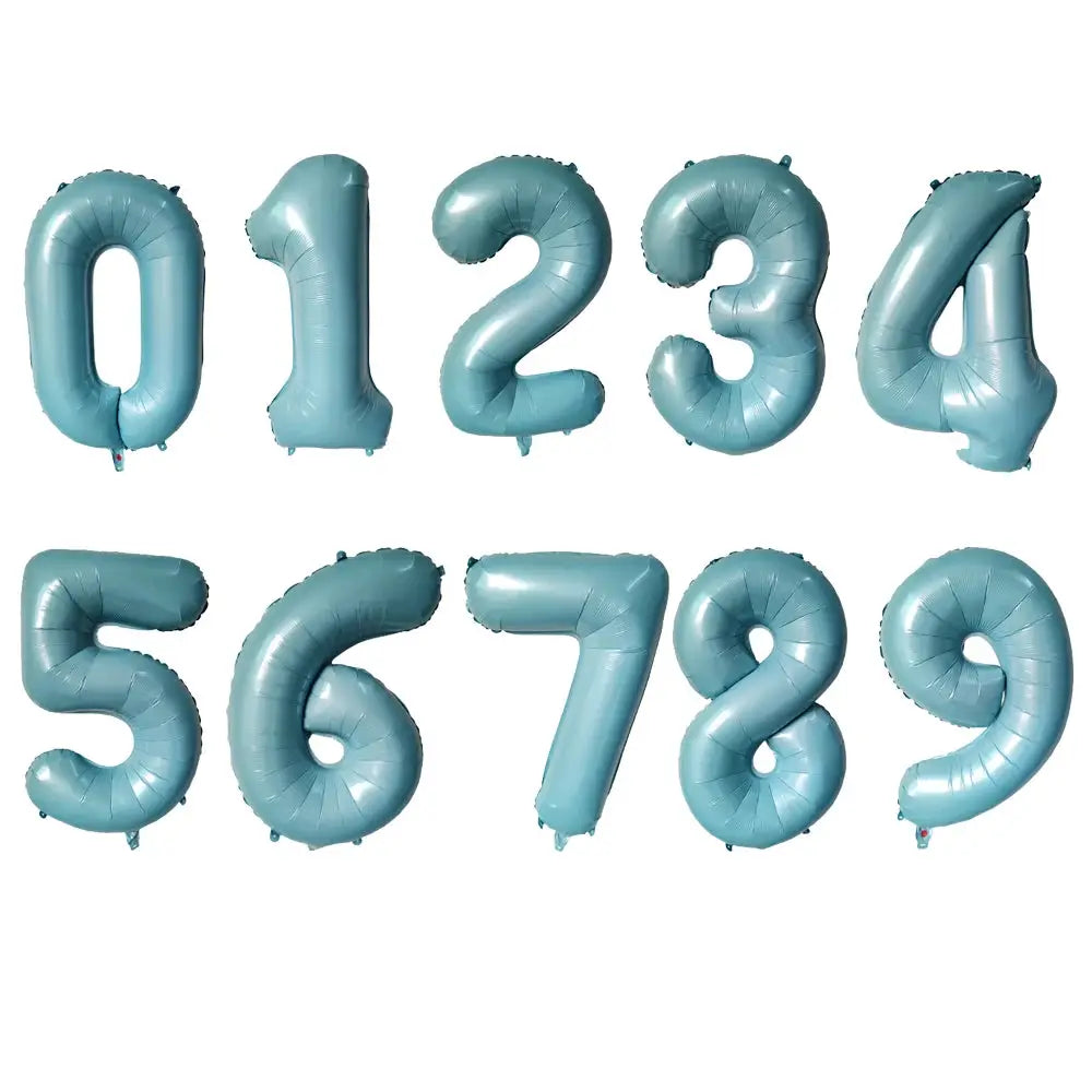 32 Inch Purple Number Balloons Foil For Birthday Party Decoration 1 2 3 Years Old