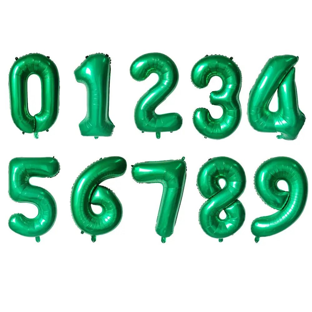 32 Inch Purple Number Balloons Foil For Birthday Party Decoration 1 2 3 Years Old