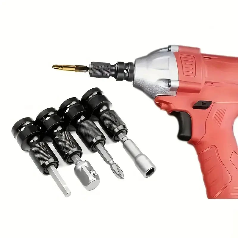 Half Inch Square Drive To Quarter Inch Hex Ratchet Sleeve Adapter For Impact Wrench Quick Release Tool