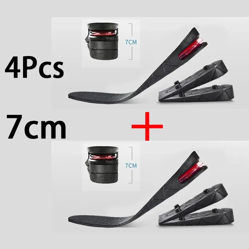 Invisible Height Increase Insole With Air Cushion Shoe Inserts Adjustable Cut To Fit Foot Pad Height Boost