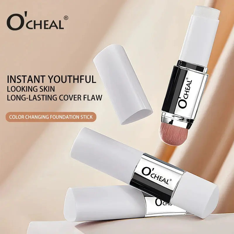 O'CHEAL Temperature Changing Foundation Stick Adaptive Shade Natural Matte Coverage and Pore Minimizing