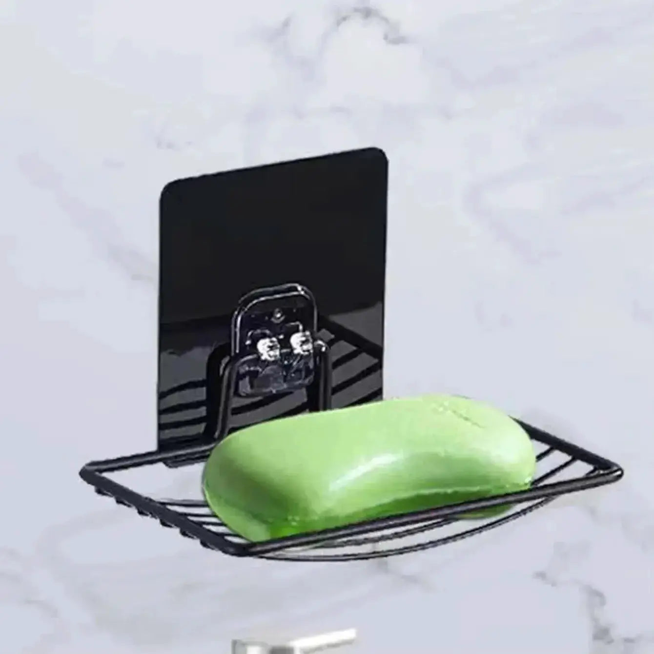 Stainless Steel Soap Rack Wall Mounted Single Layer Drain Punch Free Nail Free Bathroom Shelf