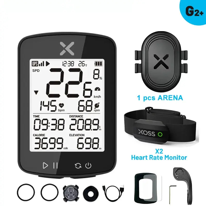 XOSS G2 Plus Wireless GPS Bike Computer For Road And MTB Waterproof Cadence ANT Plus