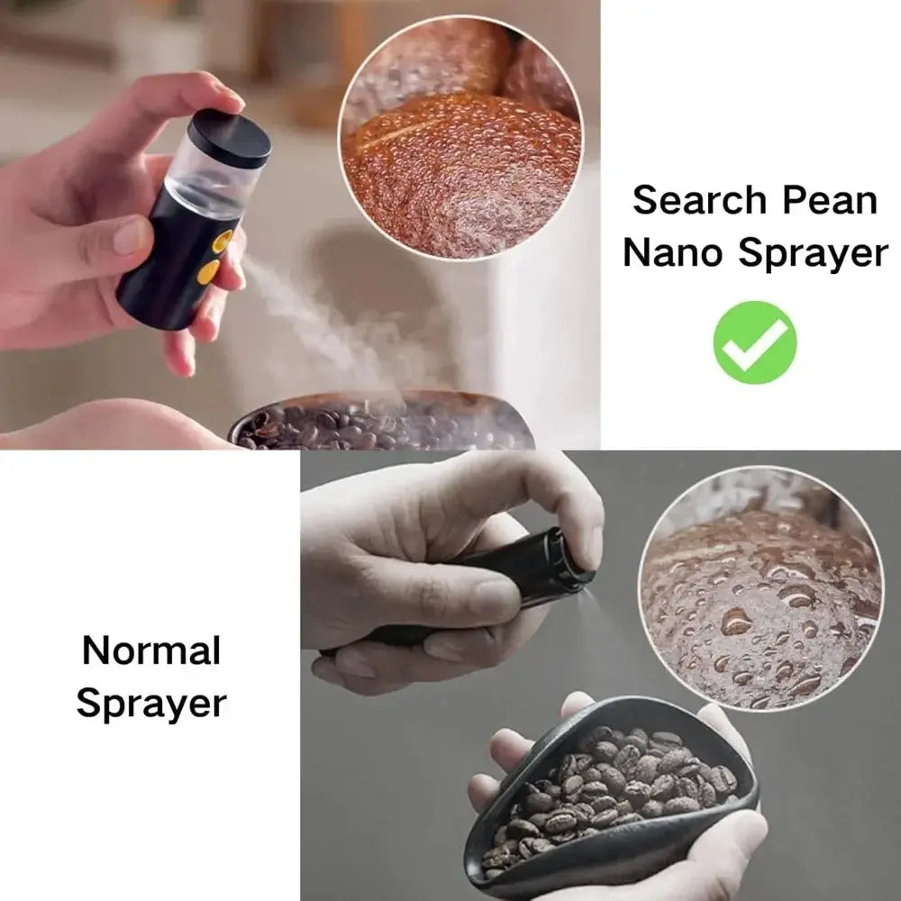 Waking Coffee Beans Nano Sprayer Static Reducer Residue Cleaner Rechargeable Portable Humidifier for Cleaner Grinds