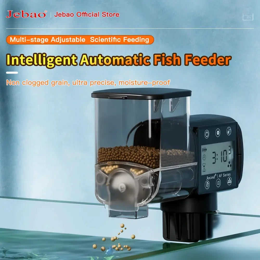 Jebao Jecod Intelligent Automatic Fish Tank Feeder With Digital Timer And WiFi Remote Control For Aquariums