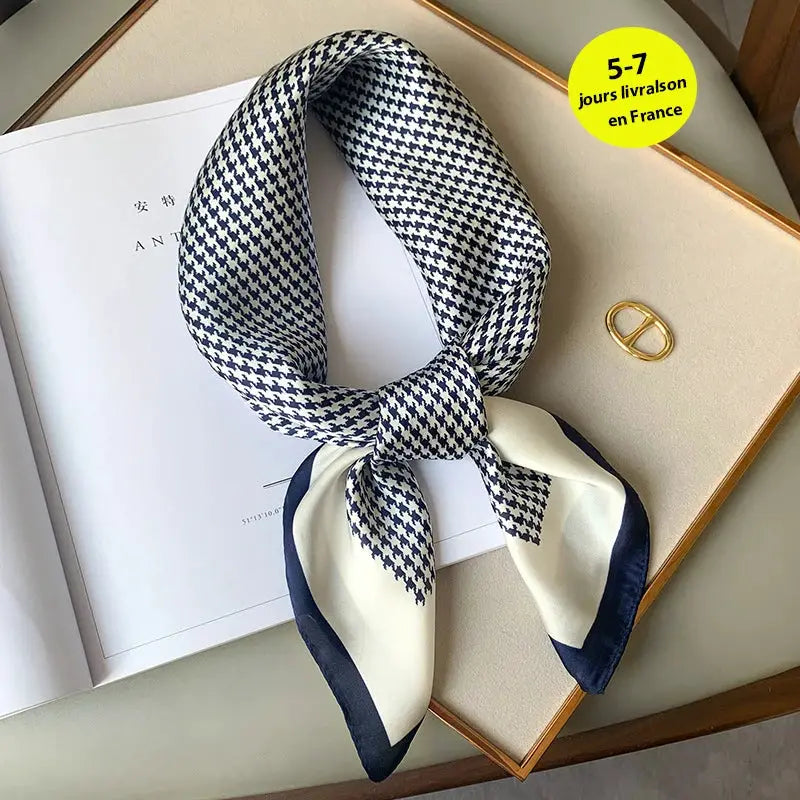 Aurora Silk Fashion Scarves For Women Silk Satin Hijab Shawl 70x70cm Luxury Square Scarf Versatile Accessory