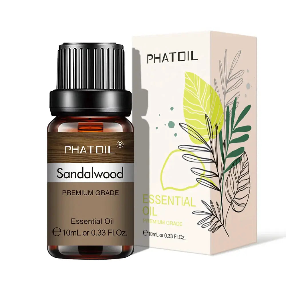 PHATOIL 10ml Natural Plant Essential Oil Eucalyptus Lavender Bergamot Vanilla Peppermint For Diffuser