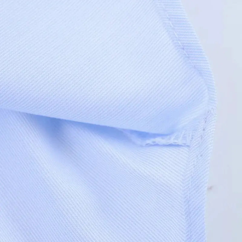 HXAO women's blue long-sleeve shirt blouse close-up by Simples Market
