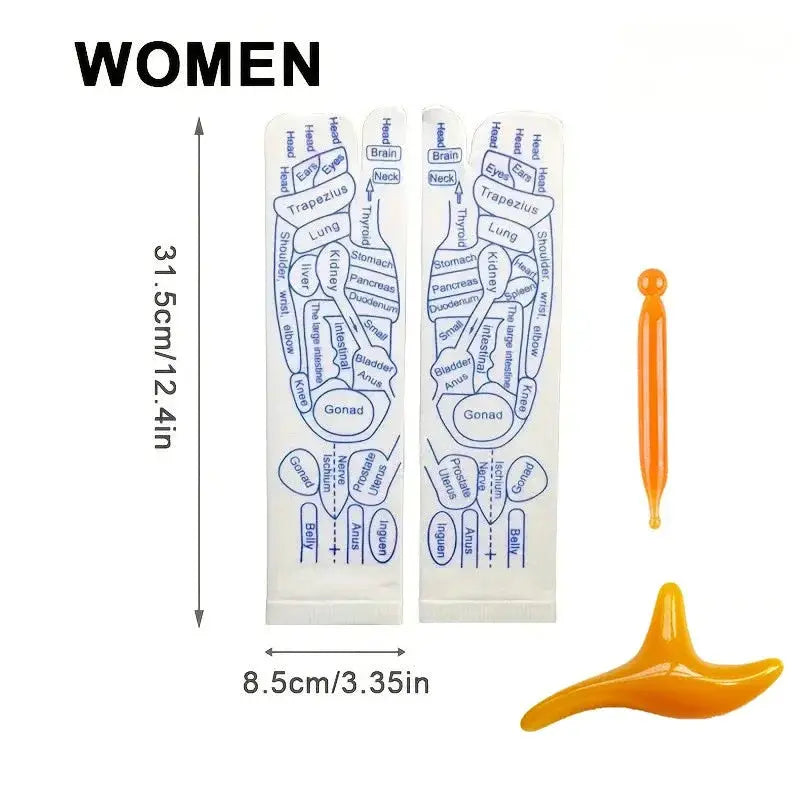 Acupressure Reflexology Socks Cotton Polyester Blend For Foot Massage And Physiotherapy Relief To Relieve Tired Feet