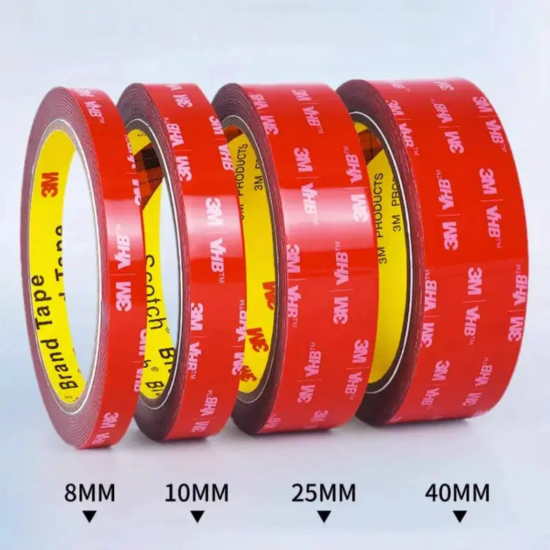 3M VHB Foam Double Sided Adhesive Tape High Bond Waterproof Non Marking For Car And Wall Mounting