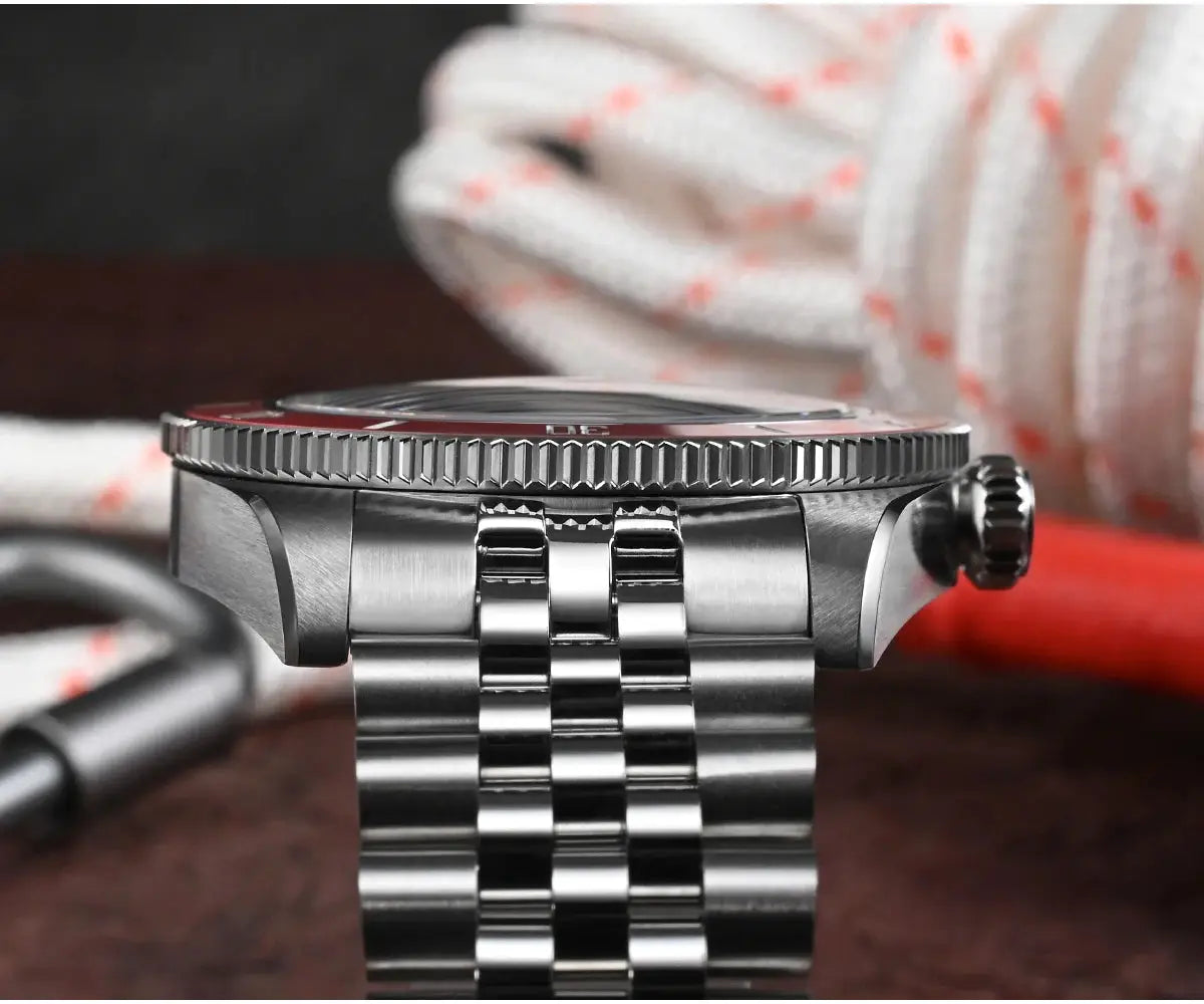 San Martin BB Diver watch 40mm with stainless steel bracelet and sapphire crystal, NH35 automatic movement