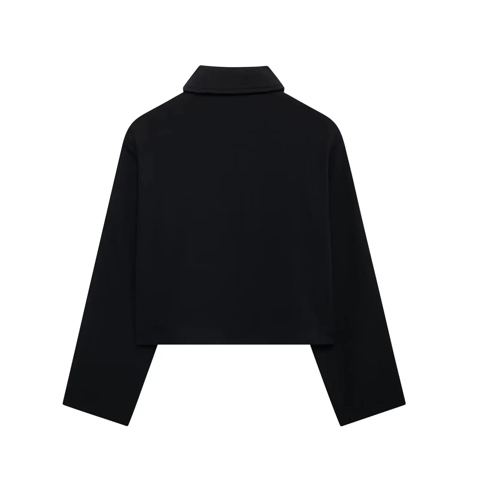 2024 New Women Patchwork Black White Baggy Pants Short Jacket Set
