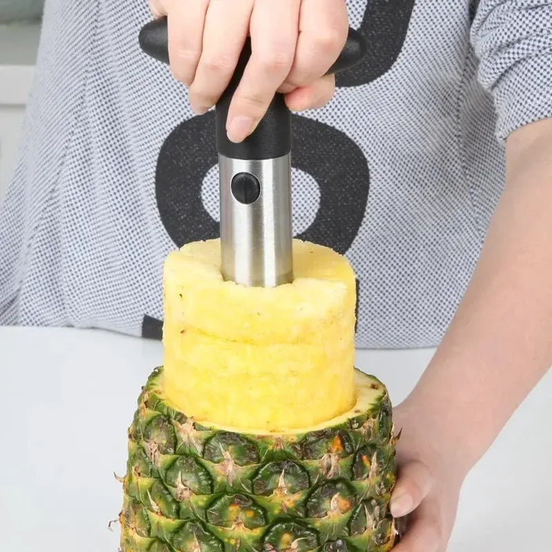 Stainless Steel Pineapple Slicer Peeler Cutter Parer Knife Kitchen Tool for Fresh Fruit Prep
