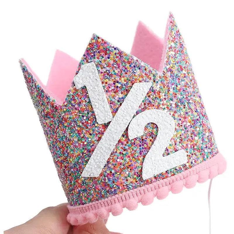 First Birthday Crown Hat For Kids Pink Party Decor Cute Birthday Party Hat For Boys And Girls