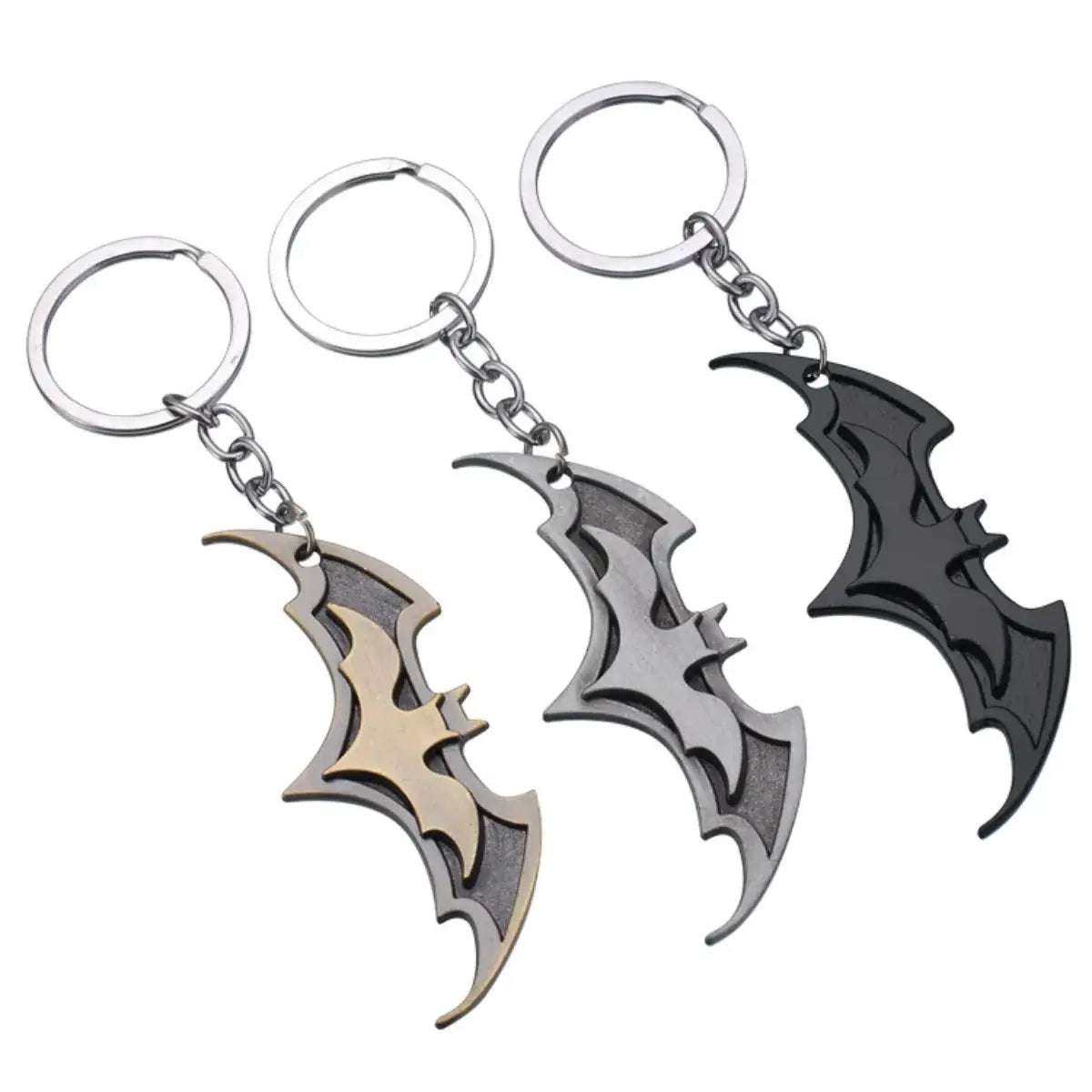 Bat Themed Anime Keychain Creative Metal Car Accessory For Couples Men And Women