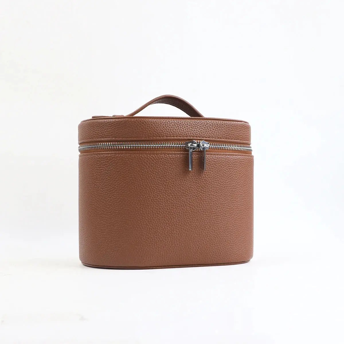 VoyageLux PU Leather Cosmetic Box With Internal Organizer Large Capacity Travel Makeup Bag With Customizable Names