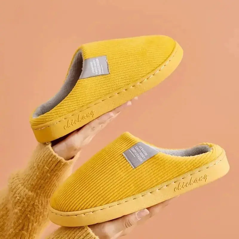 CozyNest Unisex Thick Soft Bottom Home Slippers With Anti Slip Sole For Indoor Winter Comfort And Breathable Cotton