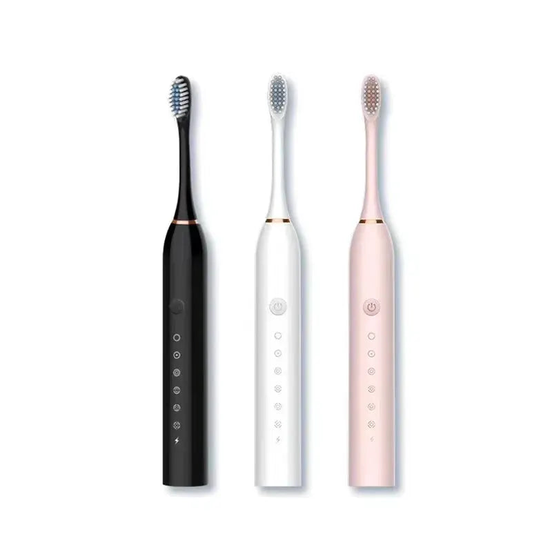 SonicWave Pro Electric Toothbrush for Adults IPX7 Waterproof USB Rechargeable DuPont Brush Head 6 Cleaning Modes