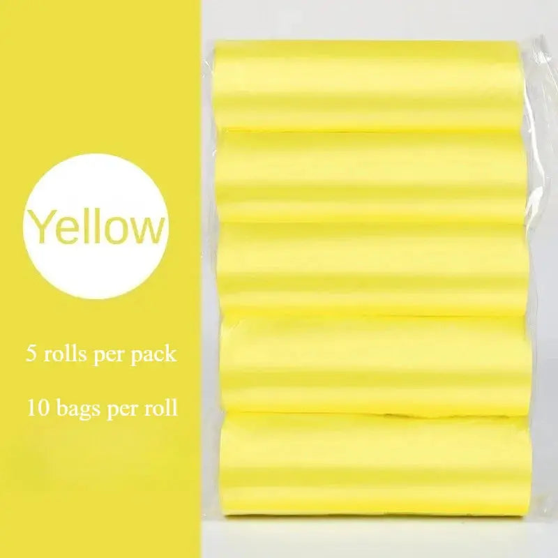 5 Rolls Pack Small Disposable Trash Bags For Kitchen Cleanup And Household Waste Bags