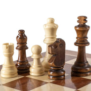 32 Pieces Wooden Chess Set Staunton Style Tournament Chessmen 8cm King Height No Board