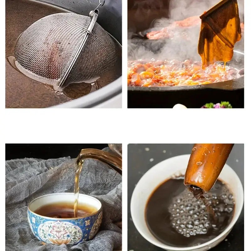 304 Stainless Steel Tea Infuser Filter Ball With Extension Chain Hook For Teas Soups And Broths