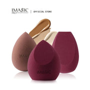 Imagic 3 Piece Hydrophilic Non Latex Makeup Puff Set For Wet And Dry Use Flawless Foundation And Concealer