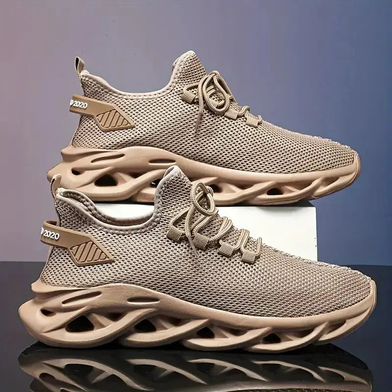 Unisex Running Shoes Breathable Mesh Upper Lightweight EVA Outsole Casual Sneakers For Men Women Outdoor Activities