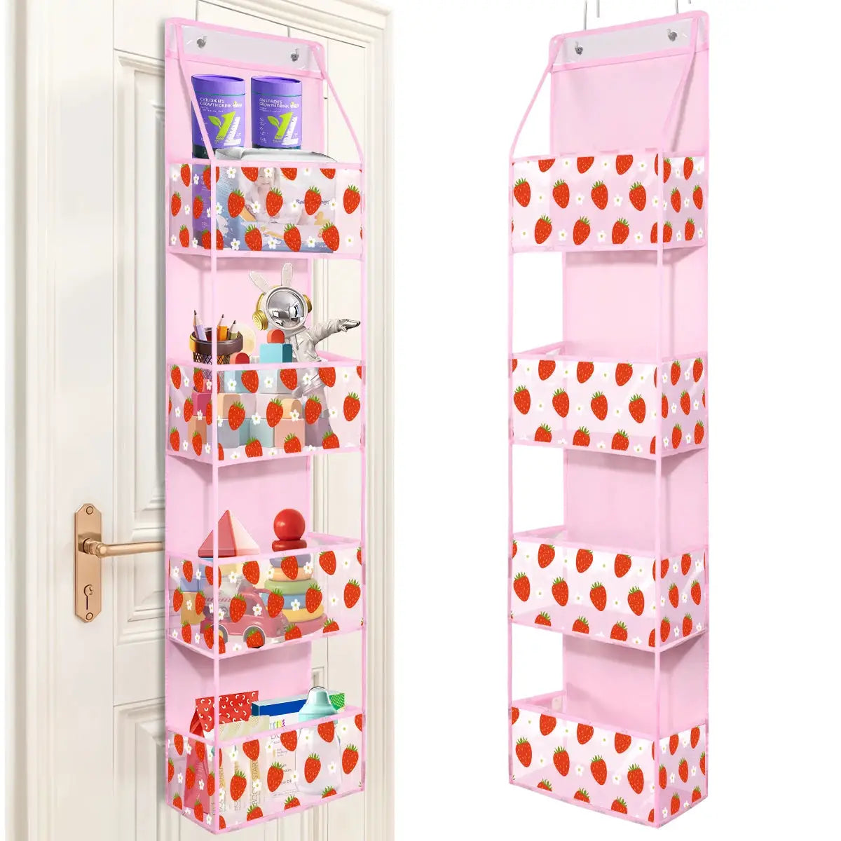 Over the Door Hanging Organizer 4 Or 6 Layer Storage for Cosmetics Nursery Bathroom Closet Bedroom Dorm