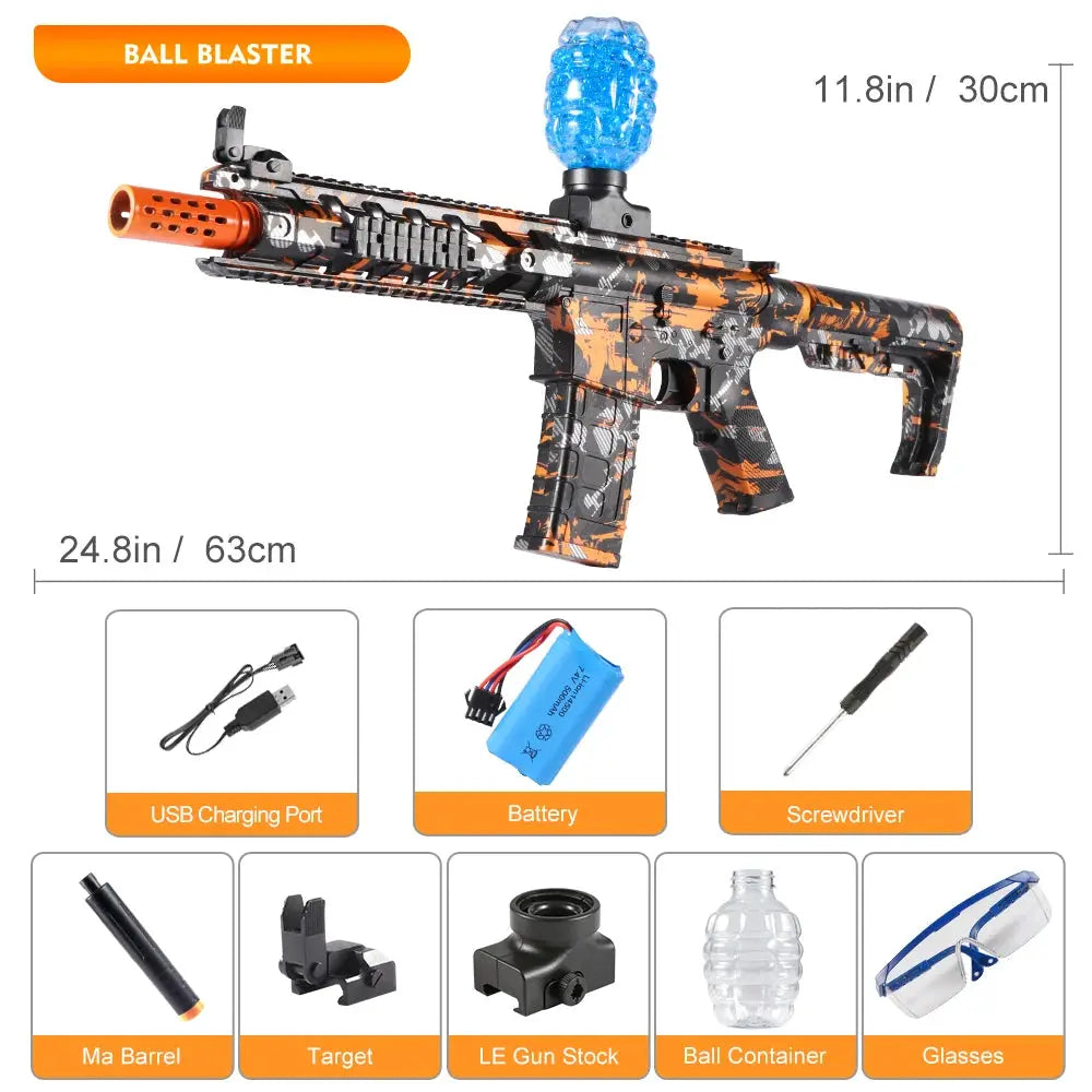 M416 Electric Blaster Gun Toy Rechargeable Automatic Outdoor Toy for Team Activities Perfect Gift Bullets Excluded
