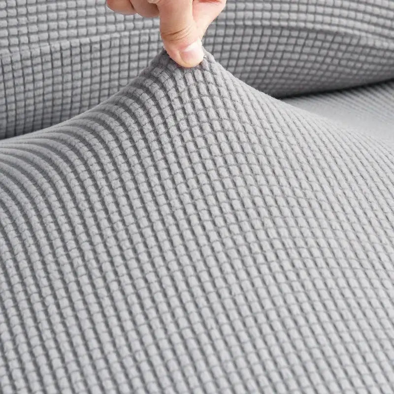 Sofa cover Simples Market elastic gray textured fabric