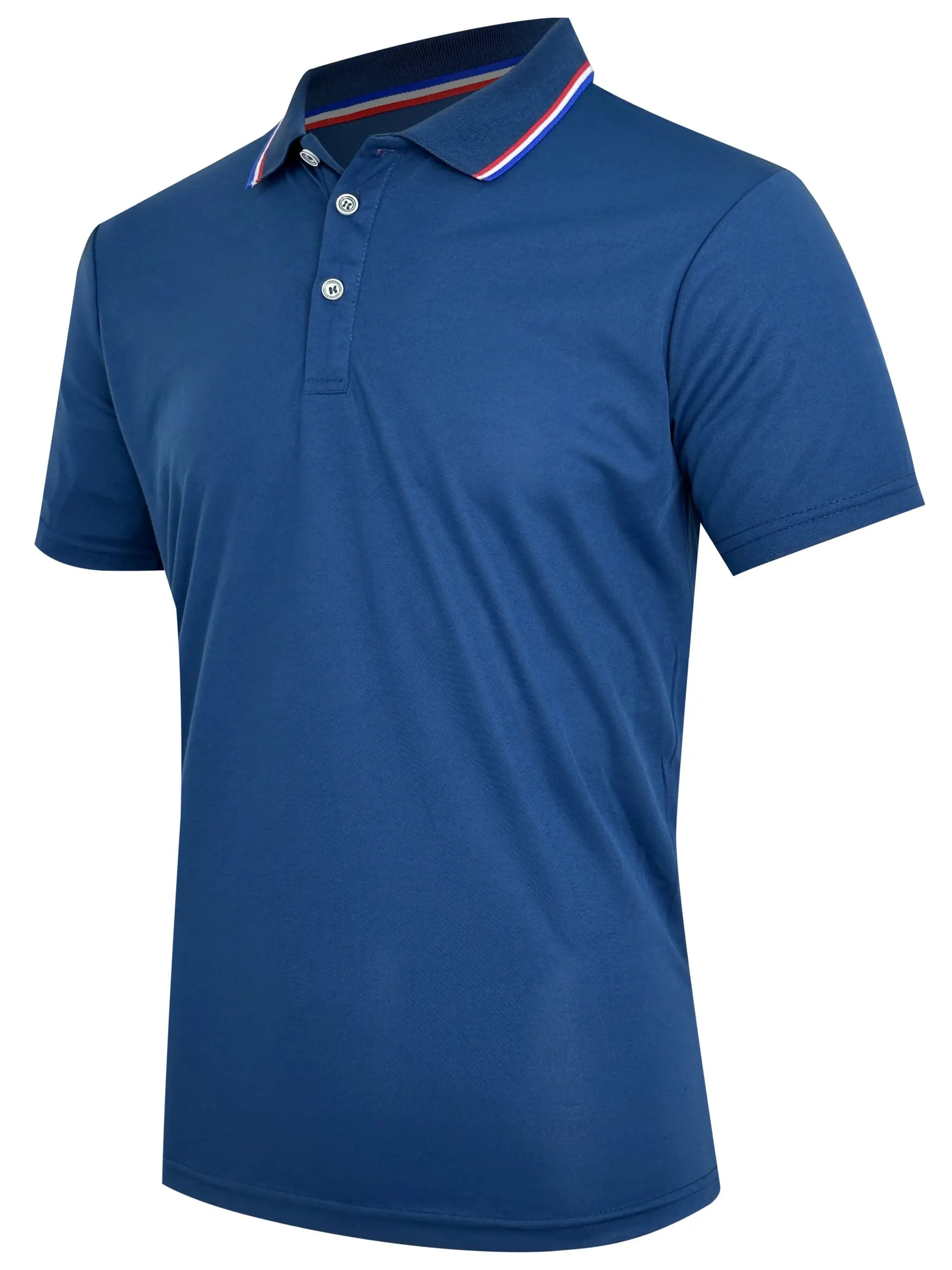 2025 Hot Sale Mens Summer Casual Polo Shirt Breathable Comfortable Solid Color Short Sleeve Tee